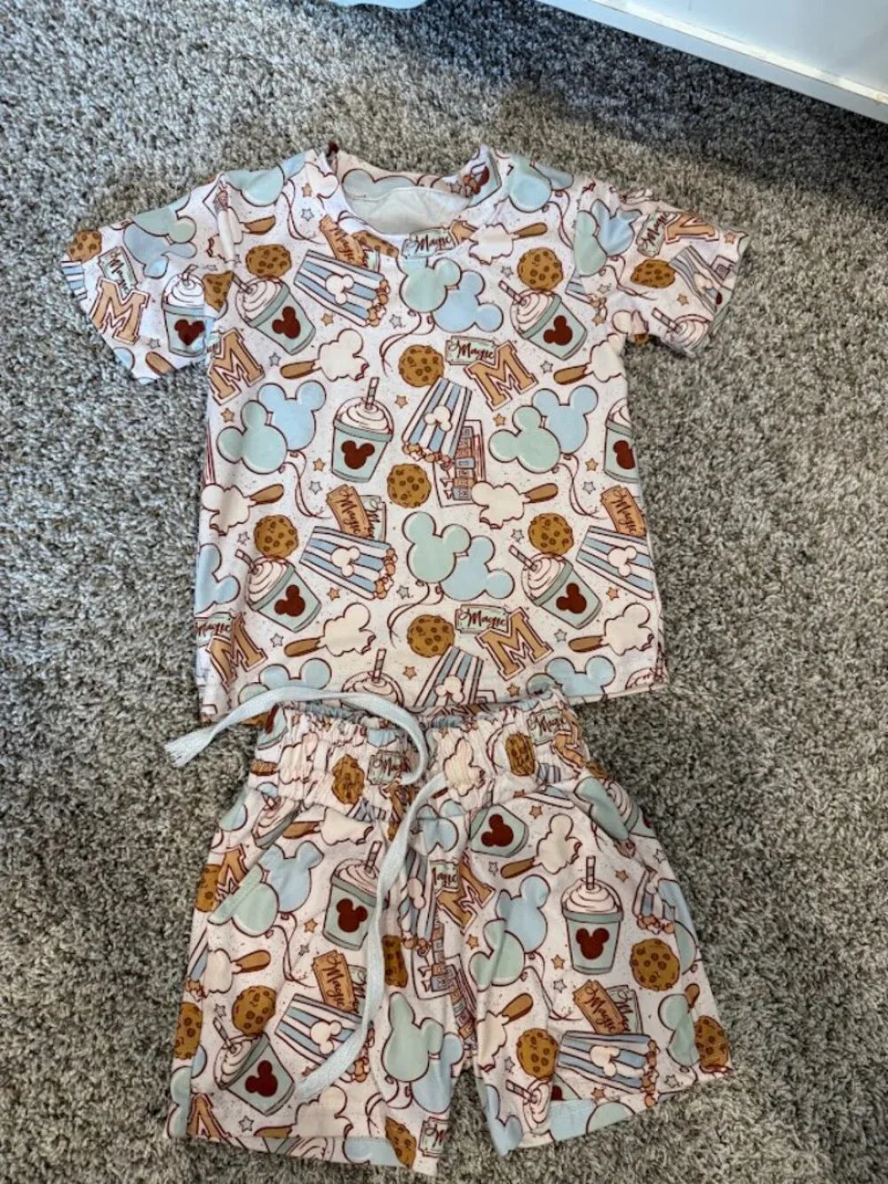 NWOT Disney SNACKS Matching Set | Size 2T
